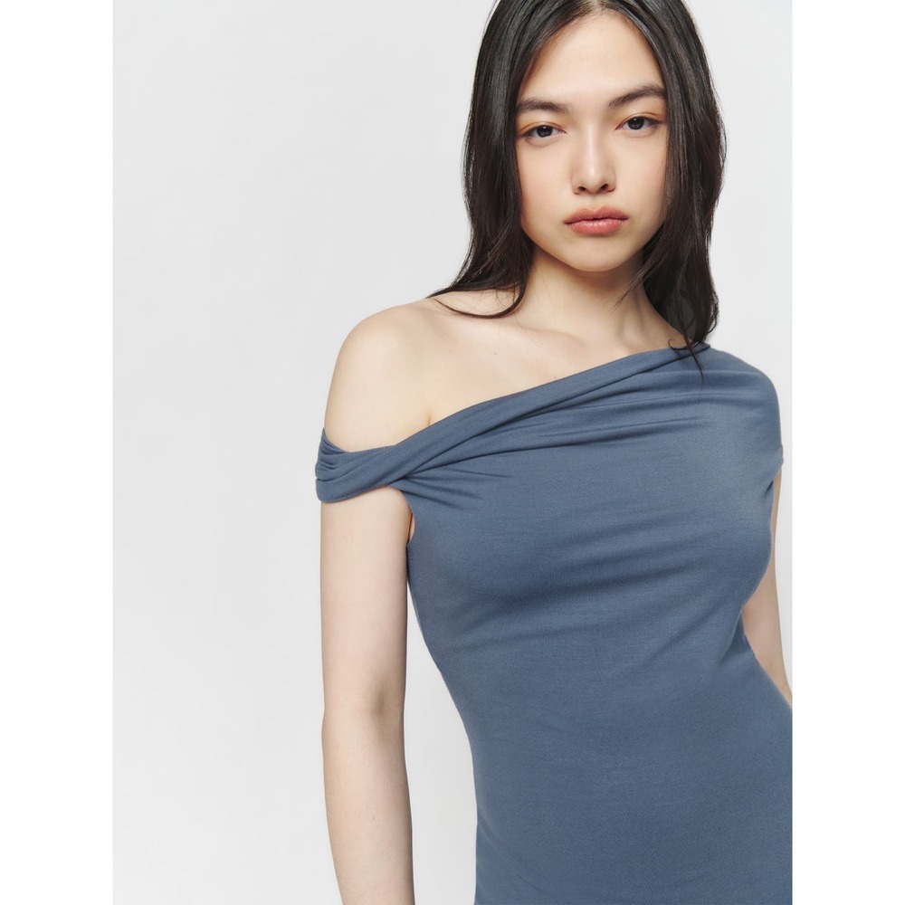 Reformation Jamen Knit Dress in Flint Size S - Picture 2 of 10